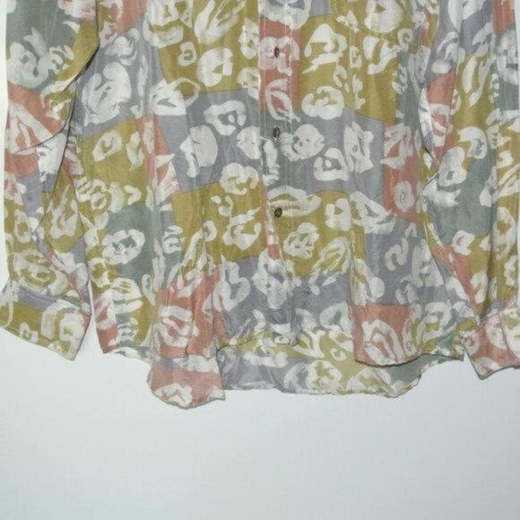 NATURAL ISSUE by Feldini 100%‎ Silk Shirt L - Picture 4 of 9